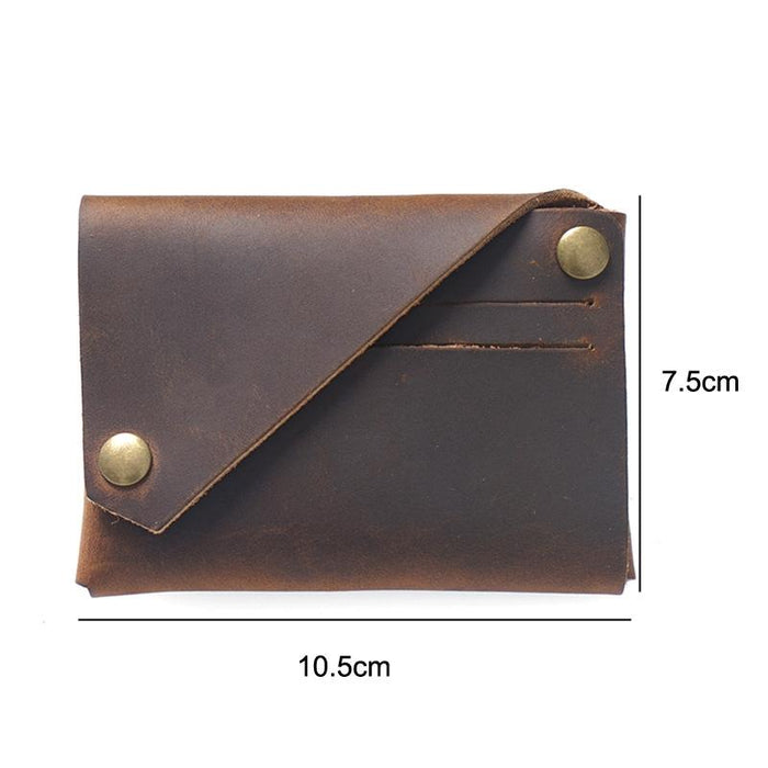Leather Card Holder For Bank Cards Black
