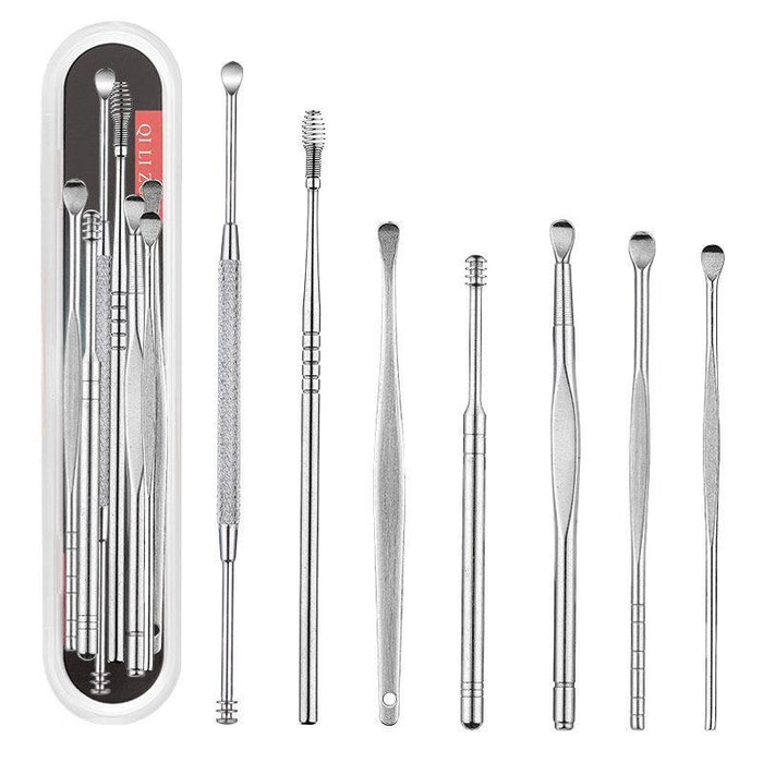 3 Piece Stainless Steel Double Ended Ear Scoop Set