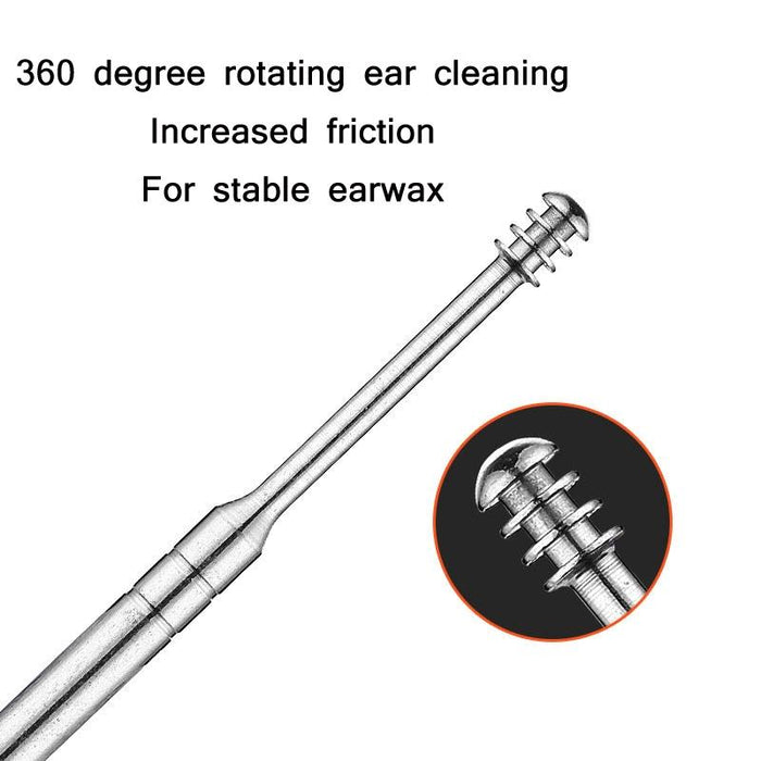 3 Piece Stainless Steel Double Ended Ear Scoop Set