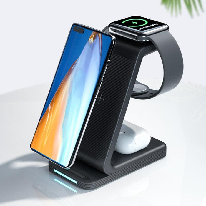 3 In 1 15W Vertical Wireless Charger