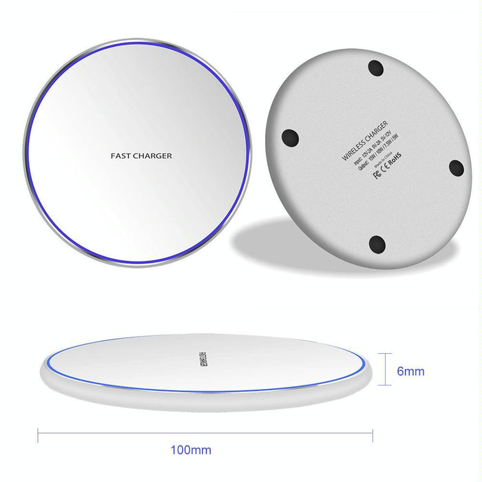 15W Round Wireless Charger Fast Charge