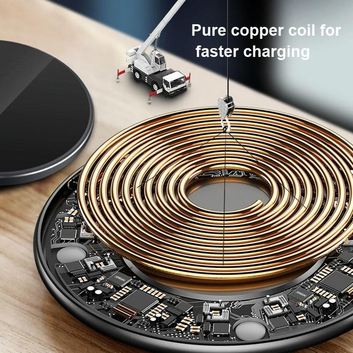 15W Round Wireless Charger Fast Charge