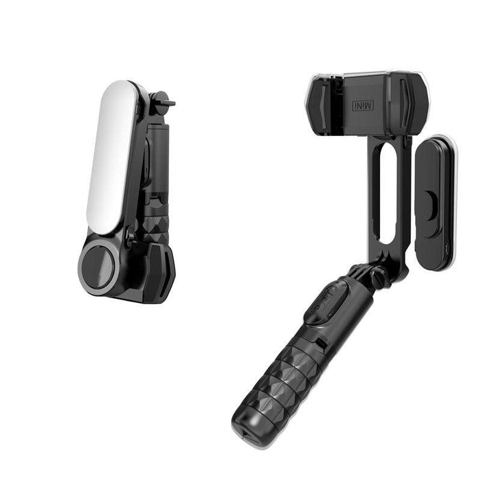 Removable Fill Light Phone Handheld Stabilizer With App Q09 Black