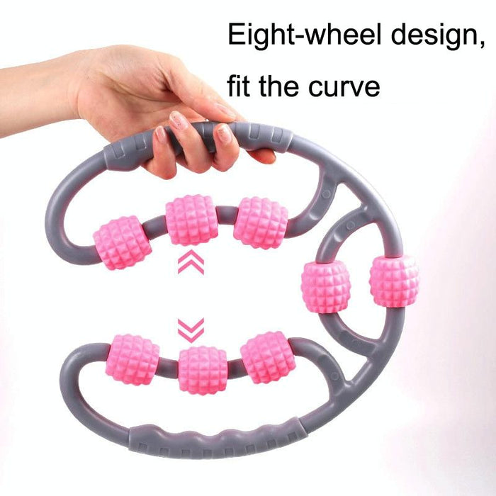 8-Round Yoga Leg Massager Ring-Shaped Roller For Training
