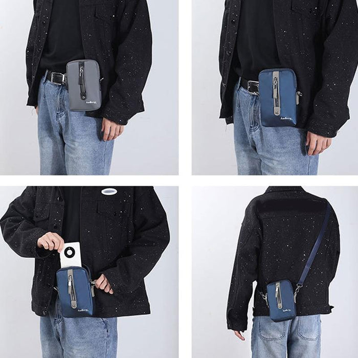 Large Capacity Men Shoulder Bag Grey