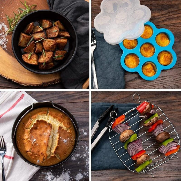 7 Air Fryer Baking Set 6 Pcs Stainless Steel Accessories