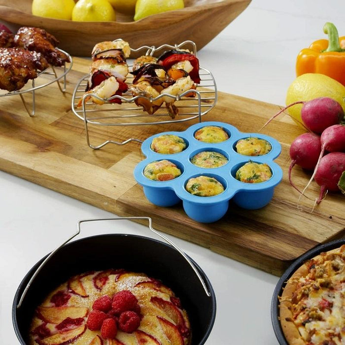 7 Air Fryer Baking Set 6 Pcs Stainless Steel Accessories