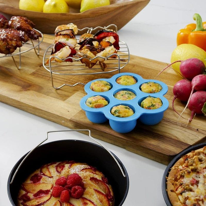 8 Air Fryer Baking Set 6 Pcs Stainless Steel Accessories