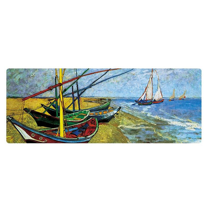 Large Oil Painting Desk Rubber Mouse Pad