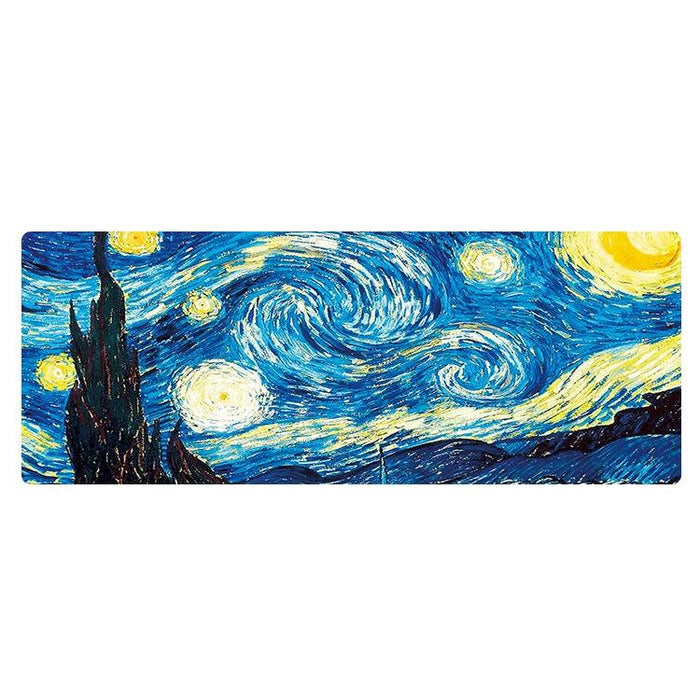 Large Oil Painting Desk Rubber Mouse Pad