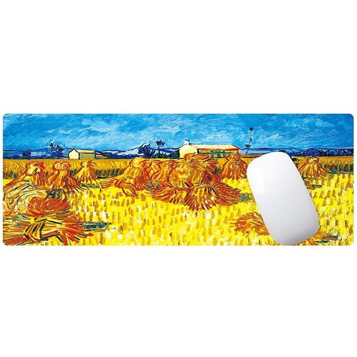 Large Oil Painting Desk Rubber Mouse Pad