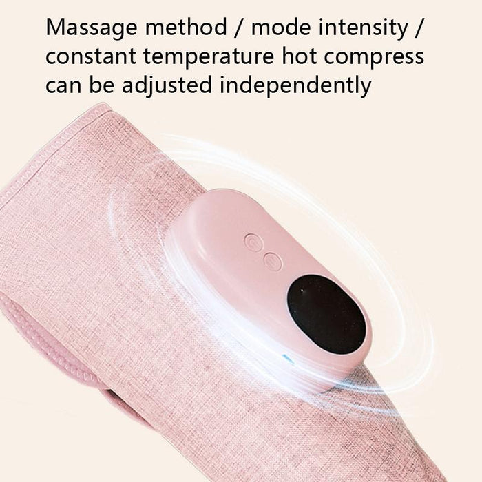 Wireless Leg Massager Pink Hot Compress + Air Pressure + Vibration