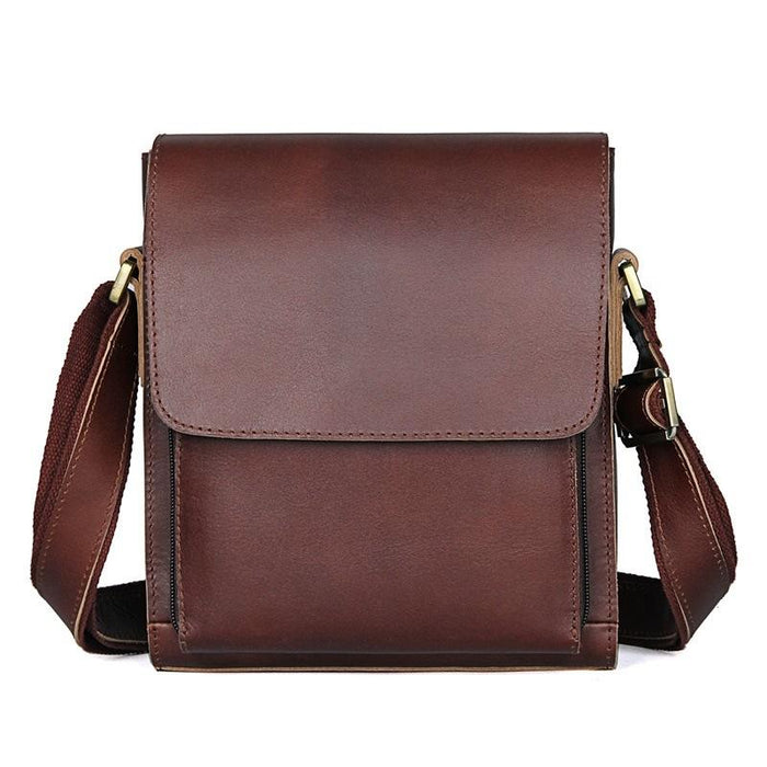 Rustic Leather Men Shoulder Bag