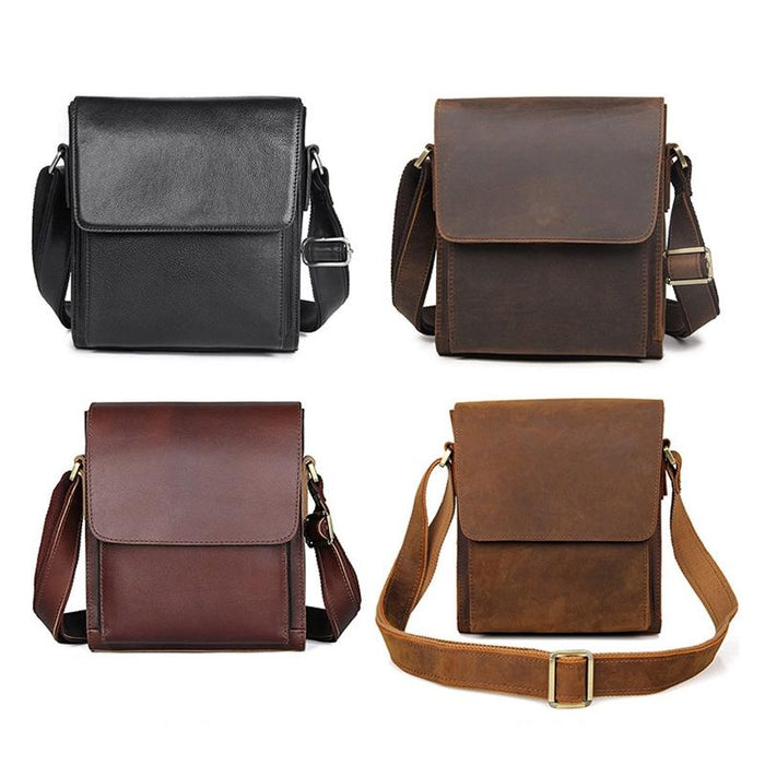 Rustic Leather Men Shoulder Bag