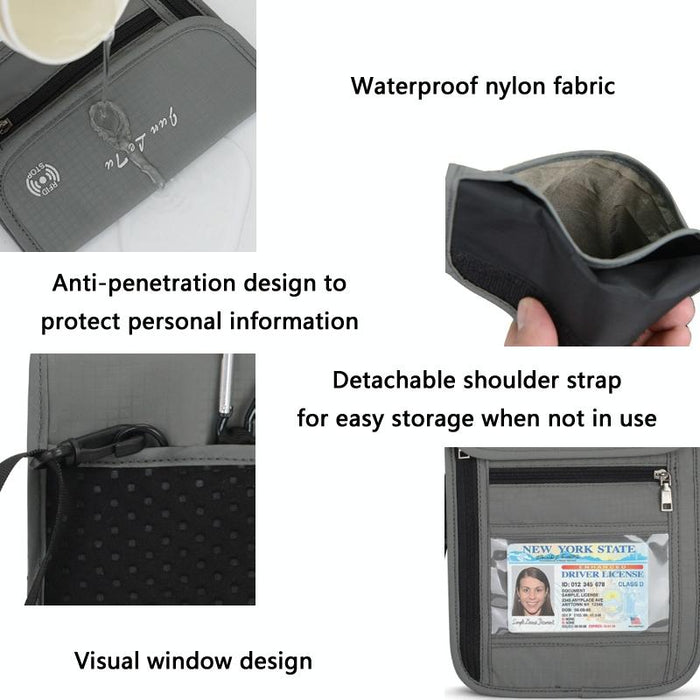 Rfid Passport Storage Bag Anti Theft Messenger