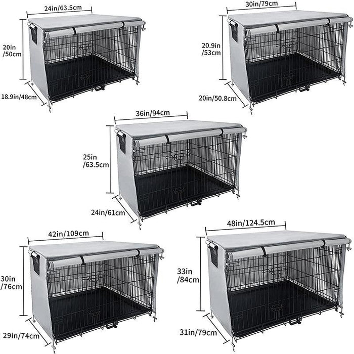Oxford Cloth Pet Cage Outdoor Furniture Dustproof Rainproof Sunscreen Cover - Size 63.5X48X50Cm