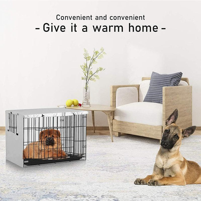 Oxford Cloth Pet Cage Outdoor Furniture Dustproof Rainproof Sunscreen Cover - Size 63.5X48X50Cm
