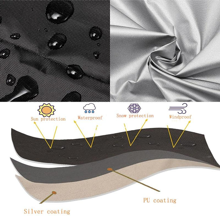 Oxford Cloth Pet Cage Outdoor Furniture Dustproof Rainproof Sunscreen Cover - Size 63.5X48X50Cm