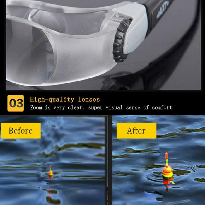 Fishing Adjustable Focus Telescope - Presbyopia & Yellow Clip