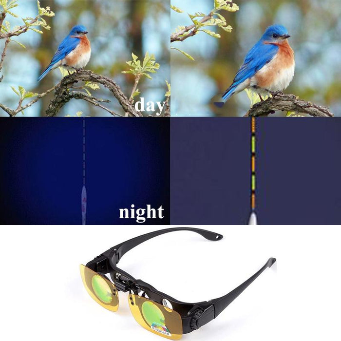 8X Fishing Binoculars Zoomable Telescope Glasses - Three-Colour Clip