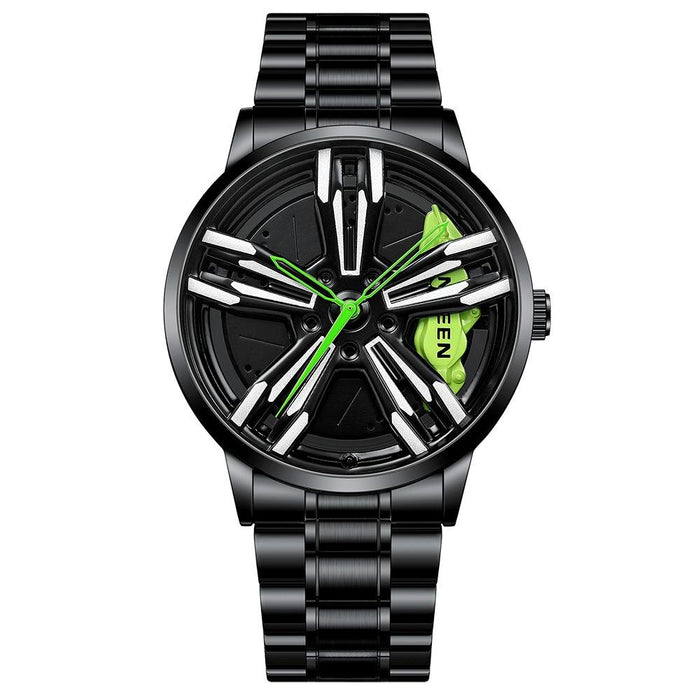 L001 Motorcycle Element Rotating Hub Metal Men Watch