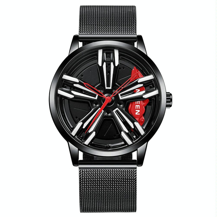 L001 Motorcycle Element Rotating Hub Metal Men Watch