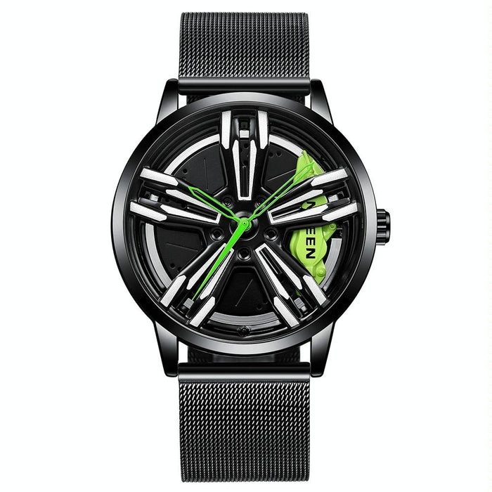 L001 Motorcycle Element Rotating Hub Metal Men Watch