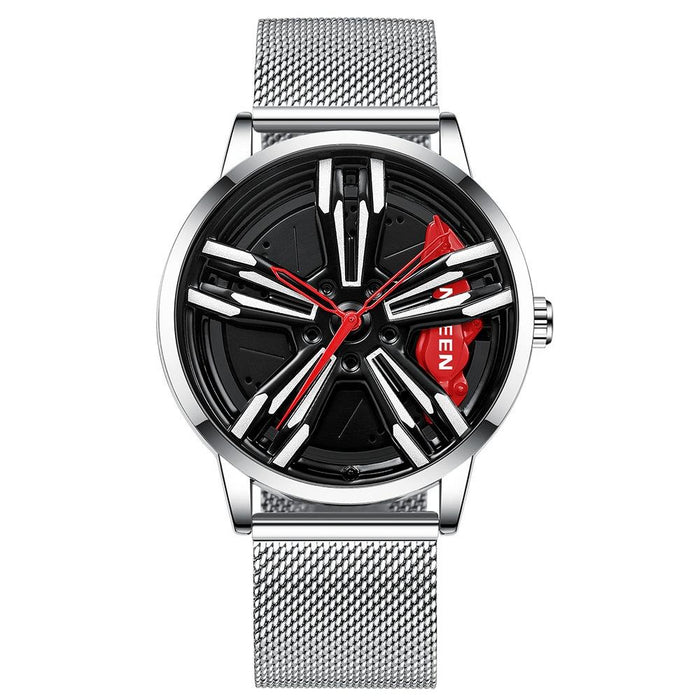 L001 Motorcycle Element Rotating Hub Metal Men Watch