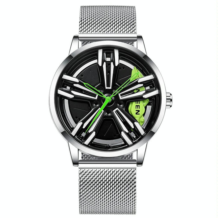 L001 Motorcycle Element Rotating Hub Metal Men Watch