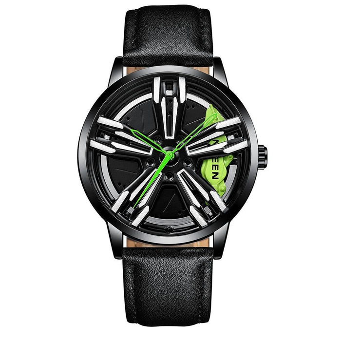 L001 Motorcycle Element Rotating Hub Metal Men Watch