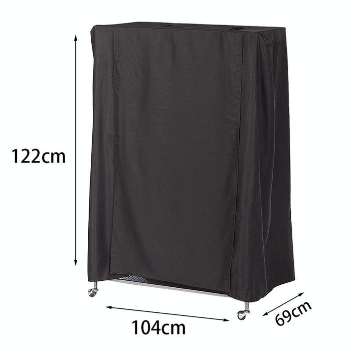 210D Waterproof Oxford Cloth Dust Bird Cage Protective Cover Parrot Cage Shade Black Silver