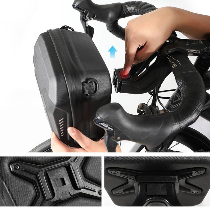 3L Hard Shell Bicycle Head Bag Black