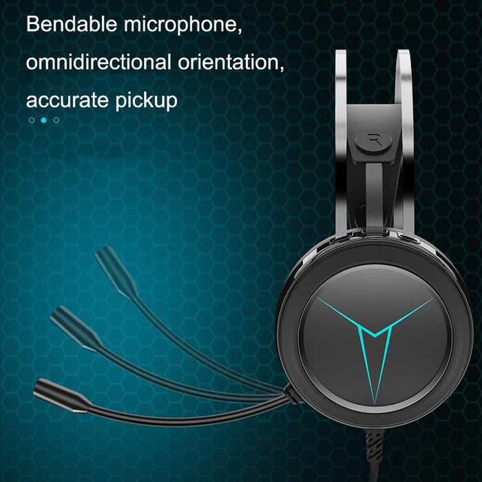 1.5M Wired Gaming Headset With Mic Black