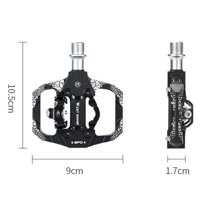 Aluminum Mountain Bike Pedals Durable Pair