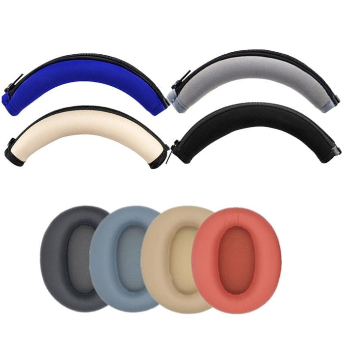2 Pcs Headset Earmuffs Sponge Cover For Edifier W820Nb - Champagne Head Beam