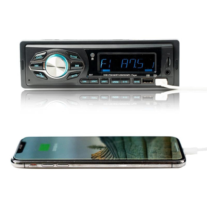Single Ingot Car Dab + Bluetooth Player - Mp3 Digital Broadcast