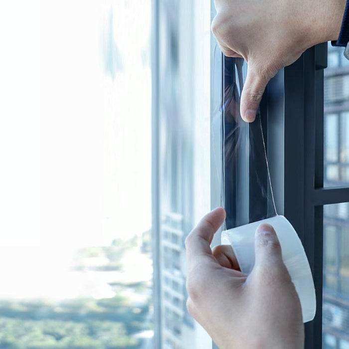 3 Pcs Plastic Steel Window Frame Gap Windshield Tape - Size 3Cm Wide X 10M Long