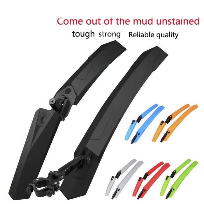 Quick Release Bike Mudguards Ordinary Style Black