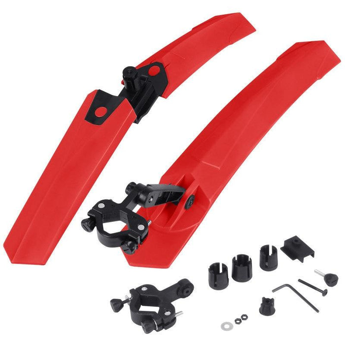 Red Quick Release Bike Mudguards 2632 Style