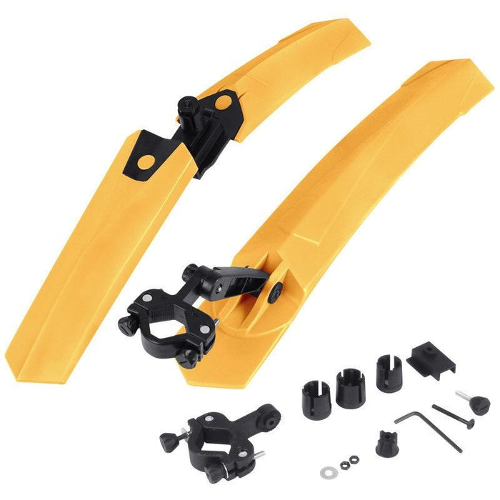 Yellow Quick Release Bike Mudguards Style Ordinary