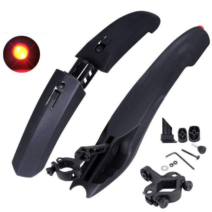 Quick Release Bike Mudguards Widened Black