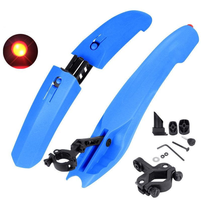 Blue Widened Bike Mudguards Quick Release 2632