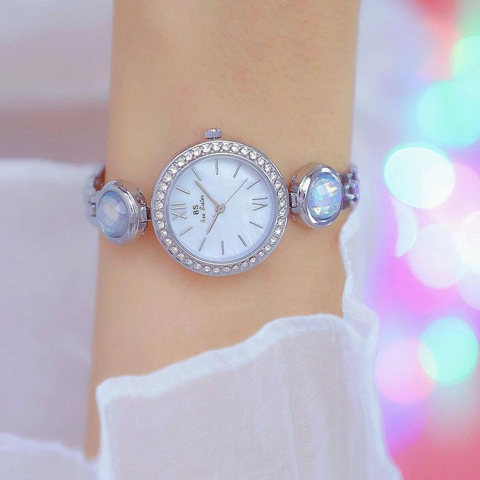 Fa1649 Retro Malachite Small Green Temperament Women Watch