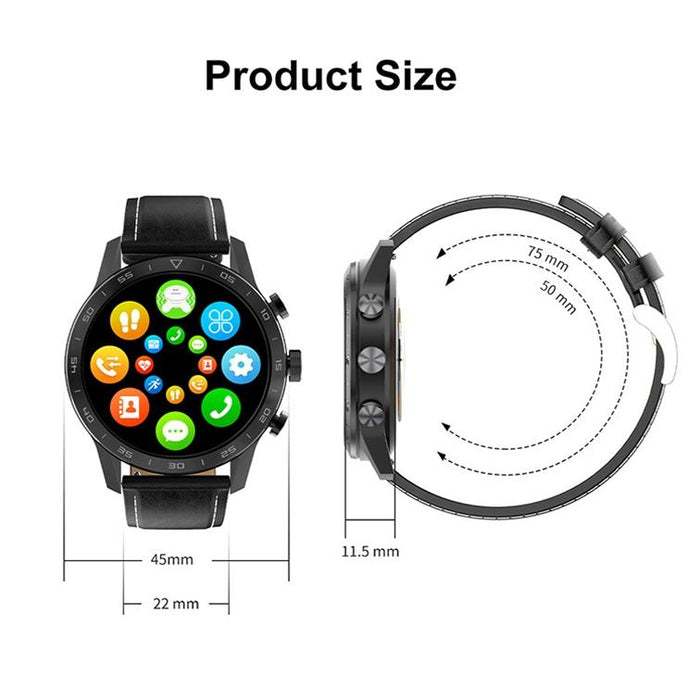Smart Dual Display Analog Digital Call Watch