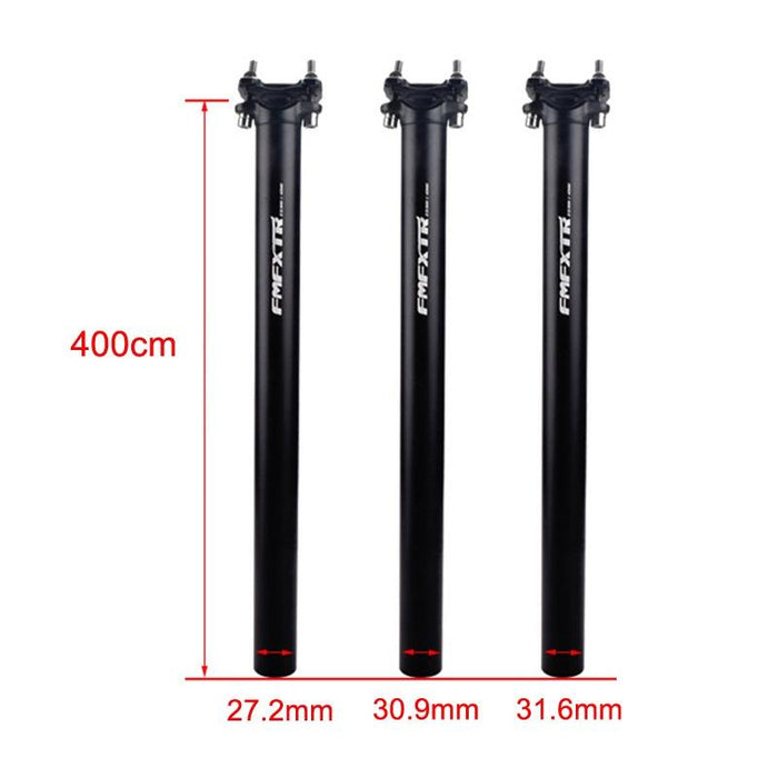 31.6Mm Double Nail Straight Saddle Tube Black