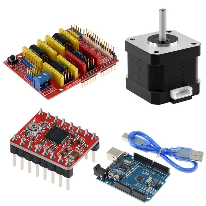 3D Printer Kit V3 Cnc + Uno R3 + A4988 Driver + Step Motor