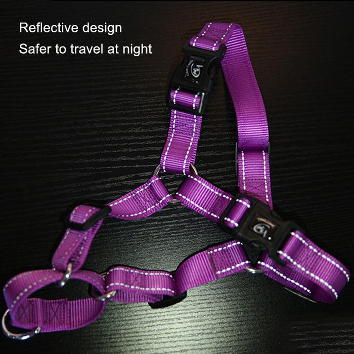 Reflective Nylon Pet Chest Strap Size S