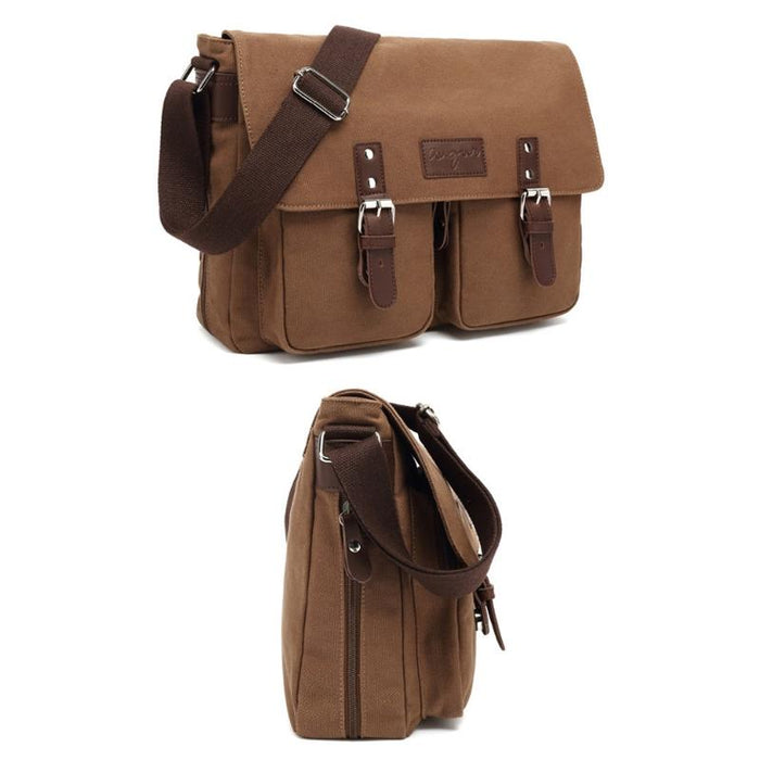 Men Canvas Crossbody Messenger Bag