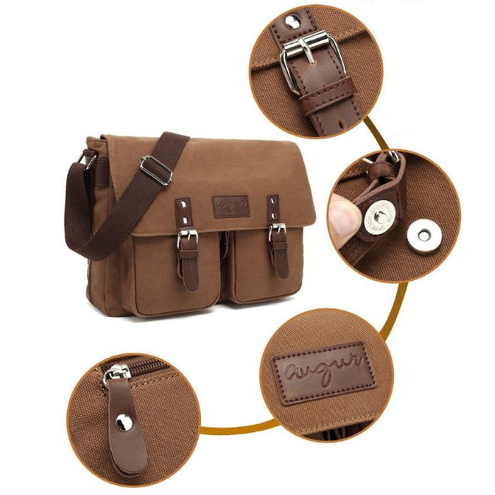 Men Canvas Crossbody Messenger Bag