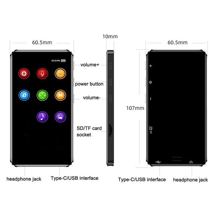 Touch Screen Mini Tablet With Wifi Bluetooth And 16Gb Tf Capacity